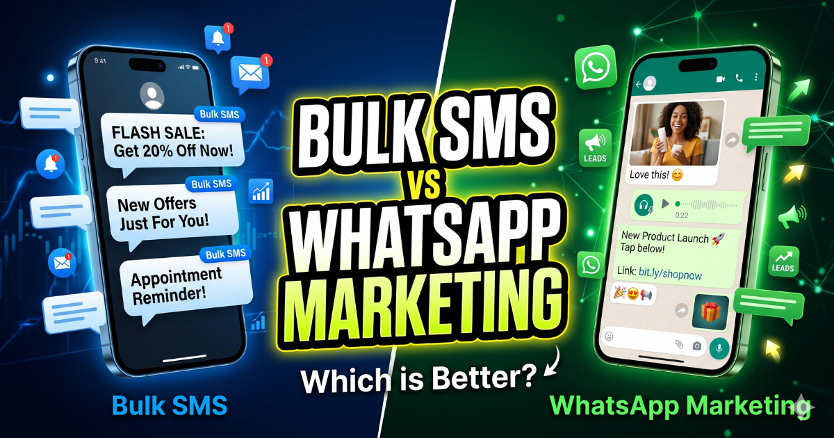 Bulk SMS vs WhatsApp Marketing 