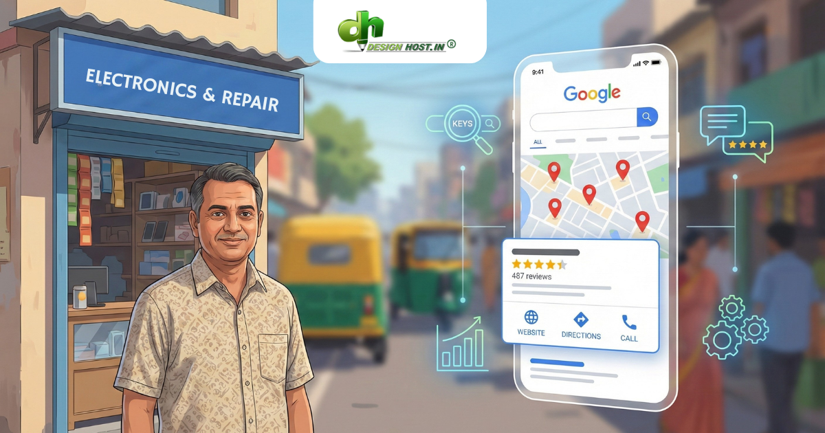 Local SEO services by DesignHost helping small businesses in India get more local customers