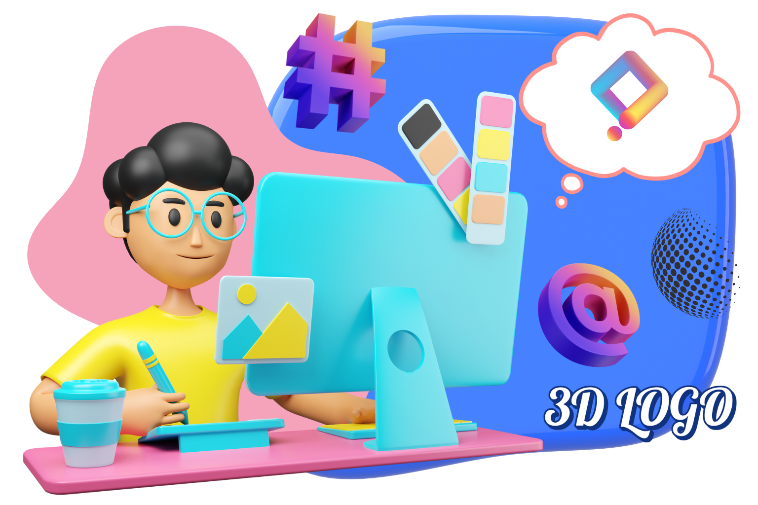 Custom 3D Logo Design Services