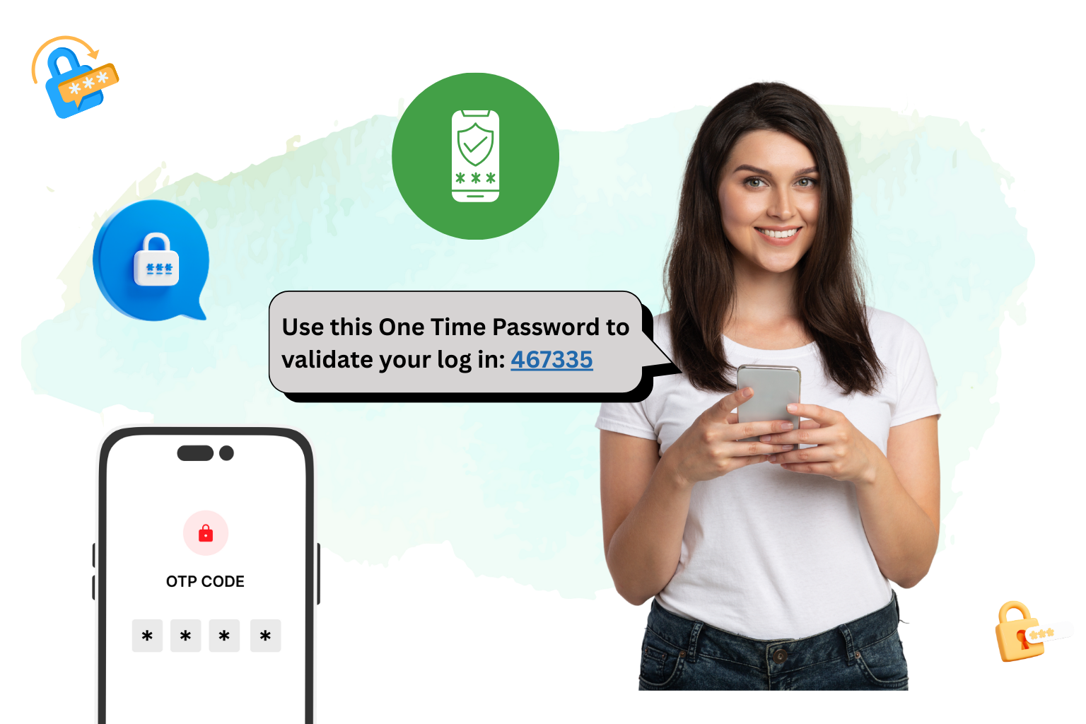 OTP SMS Illustration